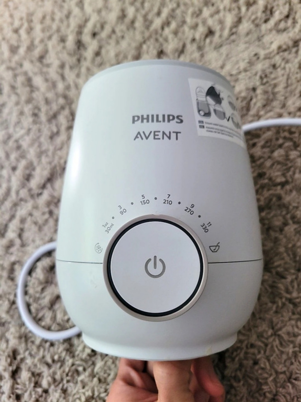 Philips Avent Fast Baby Bottle Warmer SCF358/00 White